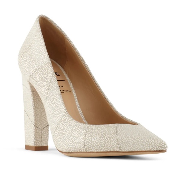 Aldo Rise x Preen by Thornton Bregazzu Pravda Leather Suede Pump 7.5 38 - Picture 9 of 12